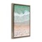 Stupell Industries Aerial Summer Beach Framed Floater Canvas Wall Art Design by Sisi and Seb